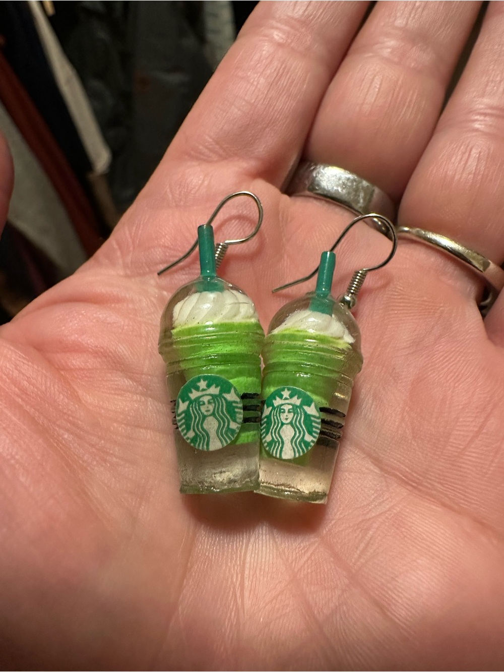 Starbucks novelty earrings
